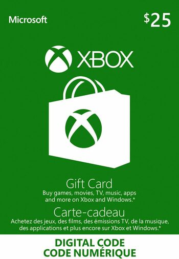Xbox Live Gift Card 25 CAD